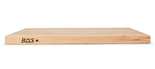 John Boos Edge-Grain Maple Reversible Cutting Board with Handles, 24 x 18