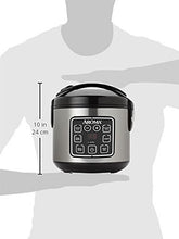 Load image into Gallery viewer, Aroma Housewares 2-8-Cups (Cooked) Digital Cool-Touch Rice Grain Cooker and Food Steamer, Stainless, 8 Cup, Silver