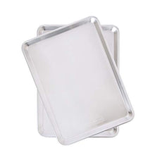 Load image into Gallery viewer, Nordic Ware Natural Aluminum Commercial Baker's Half Sheet (2 Pack), Silver