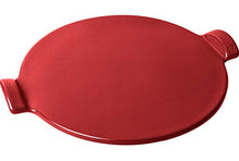 Load image into Gallery viewer, Emile Henry Flame Top 14.5" Pizza Stone, Burgundy Red