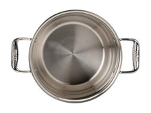 Load image into Gallery viewer, All-Clad E414S6 Stainless Steel Pasta Pot and Insert Cookware, 6-Quart, Silver -