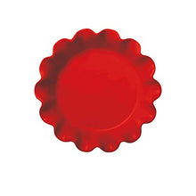 Load image into Gallery viewer, Emile Henry Made in France Ruffled Pie Dish 10.5" X2.5", 10.5" by 2.5", Burgundy Red