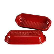 Load image into Gallery viewer, Emile Henry, Burgundy Italian Bread Baker, 13.4 x 5.3