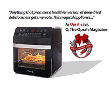 Load image into Gallery viewer, Yedi Total Package Air Fryer Oven XL, 12.7 Quart, Deluxe Accessory Kit, Recipes, BPA-Free, Auto Shutoff, Black