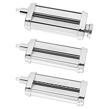 Load image into Gallery viewer, KitchenAid KSMPRA Pasta Roller &amp; cutter attachment set, Pack of 1, Silver