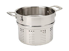 Load image into Gallery viewer, All-Clad E414S6 Stainless Steel Pasta Pot and Insert Cookware, 6-Quart, Silver -