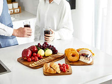 Load image into Gallery viewer, Befano Acacia Cutting Board Wood 3 Pieces Small Cutting Board Set for Kitchen Cheese Meat Fruit Vegetables Fish Pizza