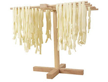 Load image into Gallery viewer, Natural Wood Pasta Drying Rack Stand Kitchen Noodle Dryer Rack Easy Storage Pasta Making Accessories