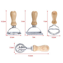 Load image into Gallery viewer, Ravioli Cutter Maker Stamp,Stainless Steel Ravioli Mold Set with 3 Ravioli Stamps and Ergonomic Wooden Handle for Ravioli,Pasta,Dumplings Lasagna