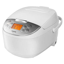 Load image into Gallery viewer, Toshiba TRCS01 Cooker 6 Cups Uncooked (3L) with Fuzzy Logic and One-Touch Cooking, Brown Rice, White Rice and Porridge