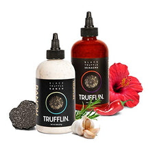 Load image into Gallery viewer, TRUFFLIN Sriracha & Ranch VIP Set-Gourmet Hot Sauce w/Aged Peppers & No Added Sugar,Creamy Ranch w/Organic Black Truffle Oil & Aromatic Herbs in a Sleek Gift Box,A Match Made In Truffle Heaven.2-8.5oz