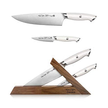 Load image into Gallery viewer, Cangshan Thomas Keller Signature Collection Swedish Powder Steel Forged, 3-Piece TAI Block, Walnut, White, Oprah's Favorite Things 2020