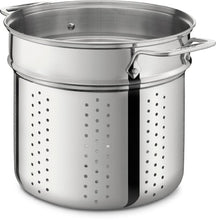Load image into Gallery viewer, All-Clad E796S364 Specialty Stainless Steel Dishwasher Safe 12-Quart Multi Cooker Cookware Set, 3-Piece with 1 lid, Silver