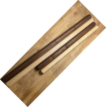 Load image into Gallery viewer, Mattarello Extra Long Rolling Pin  2 inch diameter and 35 inch and 47 inch lengths in Maple or Walnut