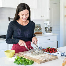 Load image into Gallery viewer, Oleex ‘All-Dough’ Pastry Cutter Set. 5 Wheel Dough Cutter and Dual Fluted Ravioli Cutter Wheel/Pizza Cutter Wheel! Versatile Brownie Cutter, Pasta Maker, Noodle Cutter, Stainless Steel Pizza Slicer