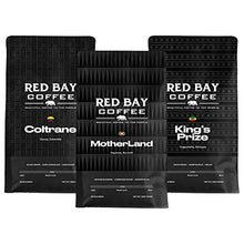 Load image into Gallery viewer, Whole Coffee Beans - Red Bay Motherland 3-Pack Gift Collection | Gourmet Medium Roast Whole Bean Coffee Best For Strong Espresso, Pour Over, Drip, Cold Brew & More | Fresh, Artisanal, Direct Trade