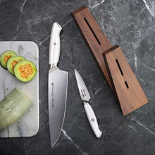 Load image into Gallery viewer, Cangshan Thomas Keller Signature Collection Swedish Powder Steel Forged, 3-Piece TAI Block, Walnut, White, Oprah's Favorite Things 2020