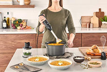 Load image into Gallery viewer, Braun 3-in-1 Immersion Hand Blender, Powerful 400W Stainless Steel Stick Blender, 21-Speed + 1.5-Cup Food Processor, Whisk, Beaker, High Quality, Easy to Clean, MultiQuick MQ5025