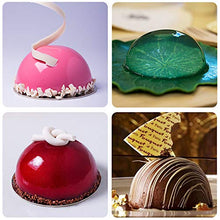 Load image into Gallery viewer, BAKER DEPOT Silicone Mold for Pudding Jelly Candy Chocolate Cake Decorating Silicone Mousse Mold round BIG DOME silicone mold (Hole Dia:3 1/8inch), Set of 3