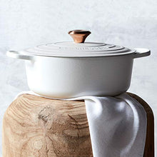 Load image into Gallery viewer, Le Creuset Signature Cast Iron Indigo 6.75-quart Round Wide Dutch Oven with Copper Knob