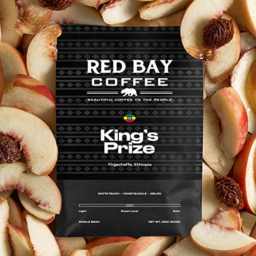 Red Bay Coffee Motherland Whole Coffee Beans from Burundi | Direct Trade Whole Bean Specialty Coffee | 12oz Resealable Pouch