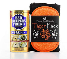 Load image into Gallery viewer, Bar Keepers Friend Powdered Cleanser 12 OZ with Foxtrot Cleaning Kit (Tiger Pack)