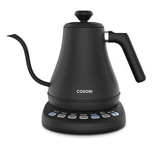COSORI Smart Gooseneck Kettle Electric for Pour-Over Tea & Coffee with  Variable Presets, Stainless Steel ,0.8L, Gray 