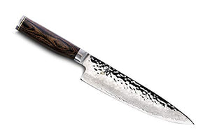 Shun TDM0706 Premier Chef's Knife, 8-Inch & Kai Diamond and Ceramic Retractable Knife Sharpener (Bundle)