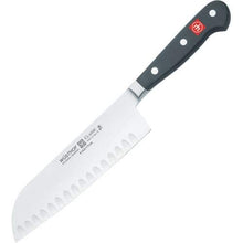 Load image into Gallery viewer, Wusthof 4183 Wusthof Classic Hollow Edge Santoku Knife 7, 7&quot;, Black
