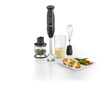 Load image into Gallery viewer, Braun 3-in-1 Immersion Hand Blender, Powerful 400W Stainless Steel Stick Blender, 21-Speed + 1.5-Cup Food Processor, Whisk, Beaker, High Quality, Easy to Clean, MultiQuick MQ5025