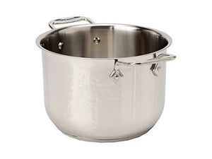 All-Clad E414S6 Stainless Steel Pasta Pot and Insert Cookware, 6-Quart, Silver -