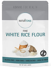 Load image into Gallery viewer, Naturtonix White Rice Flour, 3 LB Resealable Pouch, Gluten Free, Non GMO and Certified Kosher