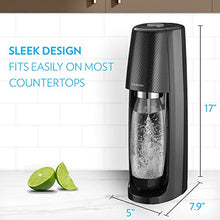 Load image into Gallery viewer, SodaStream Fizzi Sparkling Water Maker Bundle (Black), with CO2, BPA free Bottles, and 0 Calorie Fruit Drops Flavors
