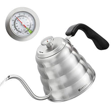 Load image into Gallery viewer, Pour Over Coffee Kettle with Thermometer for Exact Temperature 40 fl oz - Premium Stainless Steel Gooseneck Kettle for Drip Coffee, French Press and Tea - Works on Stove and Any Heat Source