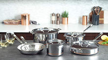 Load image into Gallery viewer, All-Clad 600822 SS Copper Core 5-Ply Bonded Dishwasher Safe Cookware Set, 10-Piece, Silver