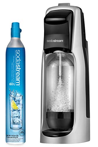 SodaStream Jet Sparkling Water Maker, Kit w/60l Cylinder, Silver