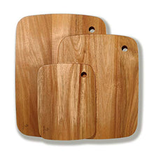 Load image into Gallery viewer, Befano Acacia Cutting Board Wood 3 Pieces Small Cutting Board Set for Kitchen Cheese Meat Fruit Vegetables Fish Pizza