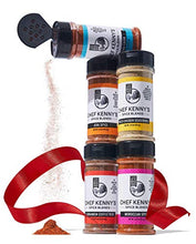 Load image into Gallery viewer, Chef Kenny’s Ultimate Gift Set - 5 Spices, 5 recipe cards