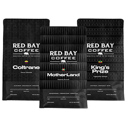 Red Bay Coffee Motherland Whole Coffee Beans from Burundi | Direct Trade Whole Bean Specialty Coffee | 12oz Resealable Pouch