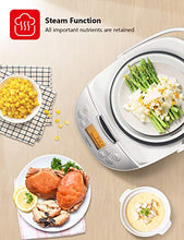 Load image into Gallery viewer, Toshiba TRCS01 Cooker 6 Cups Uncooked (3L) with Fuzzy Logic and One-Touch Cooking, Brown Rice, White Rice and Porridge